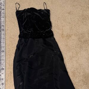 Elegant Black Velvet Dress